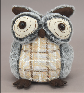 Adorable Plush Owl Doorstop