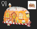 Lit Gingerbread Trailer