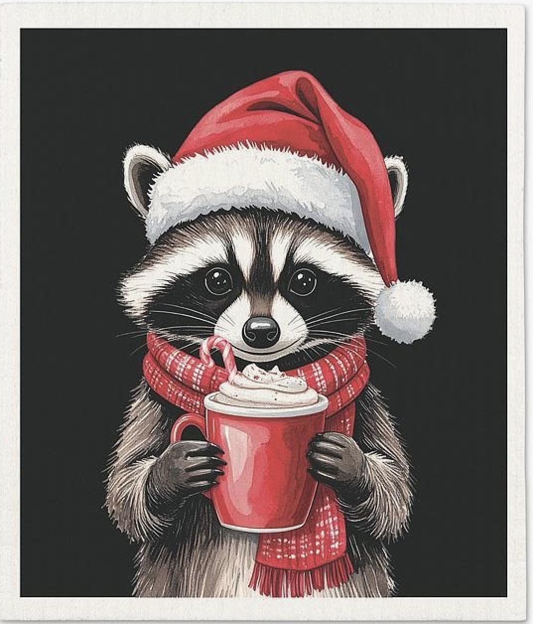 Cute Raccoon Reusable Sponge Cloth