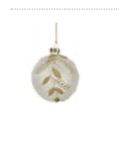Gold Pinecone Glass Ball Ornament