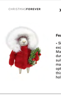 Ruby Frost — Felt Mouse Ornament
