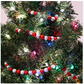 Red & White Wood Bead Garland