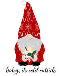Baby It's Cold Outside Gnome Sign