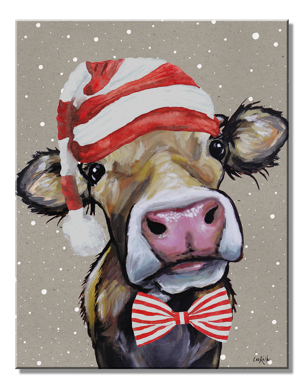 Hazel Santa Cow Sign