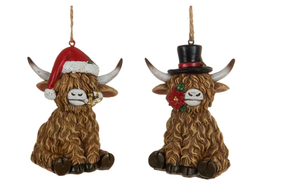 Highland Cow Ornament