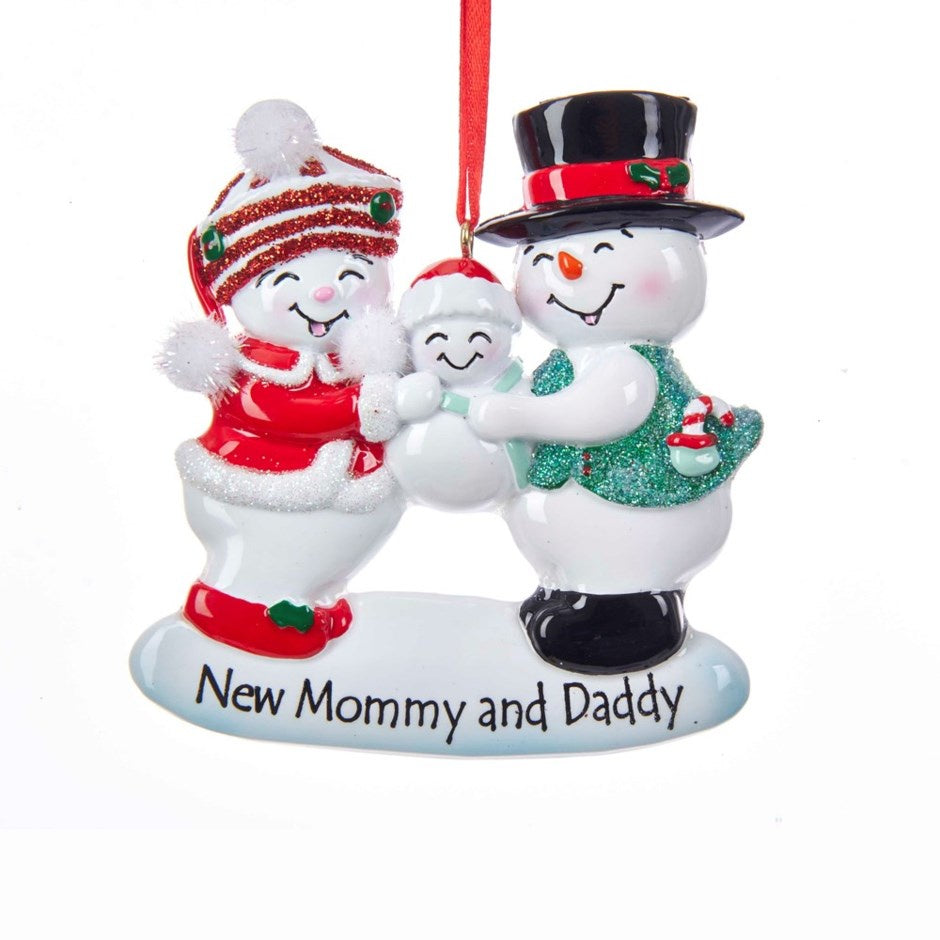 New Mommy and Daddy Ornament