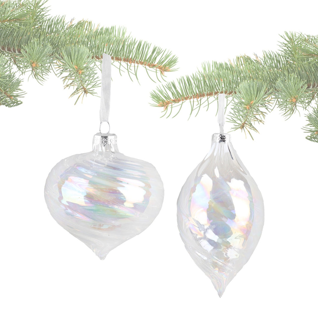Iridescent Glass Ornament