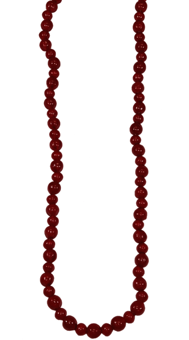 Pomegranate Red Bead Garland 6'