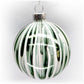 Swirling Green Glass Ball Ornament