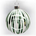 Swirling Green Glass Ball Ornament