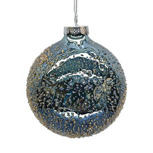 Load image into Gallery viewer, Icy Emerald Glass Ball Ornament
