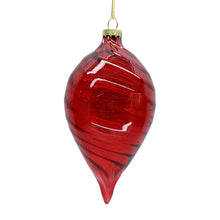 Load image into Gallery viewer, Red Swirling Glass Ornaments
