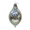 Shining Glass Swirl Finial Ornament