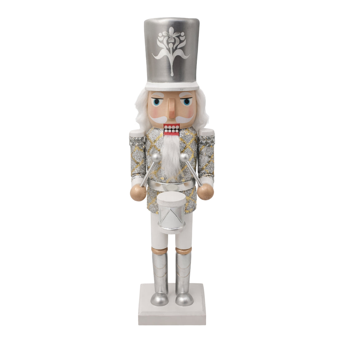 15" Gold or Silver Wooden Nutcracker