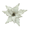 Velvet Cream Poinsettia Clip