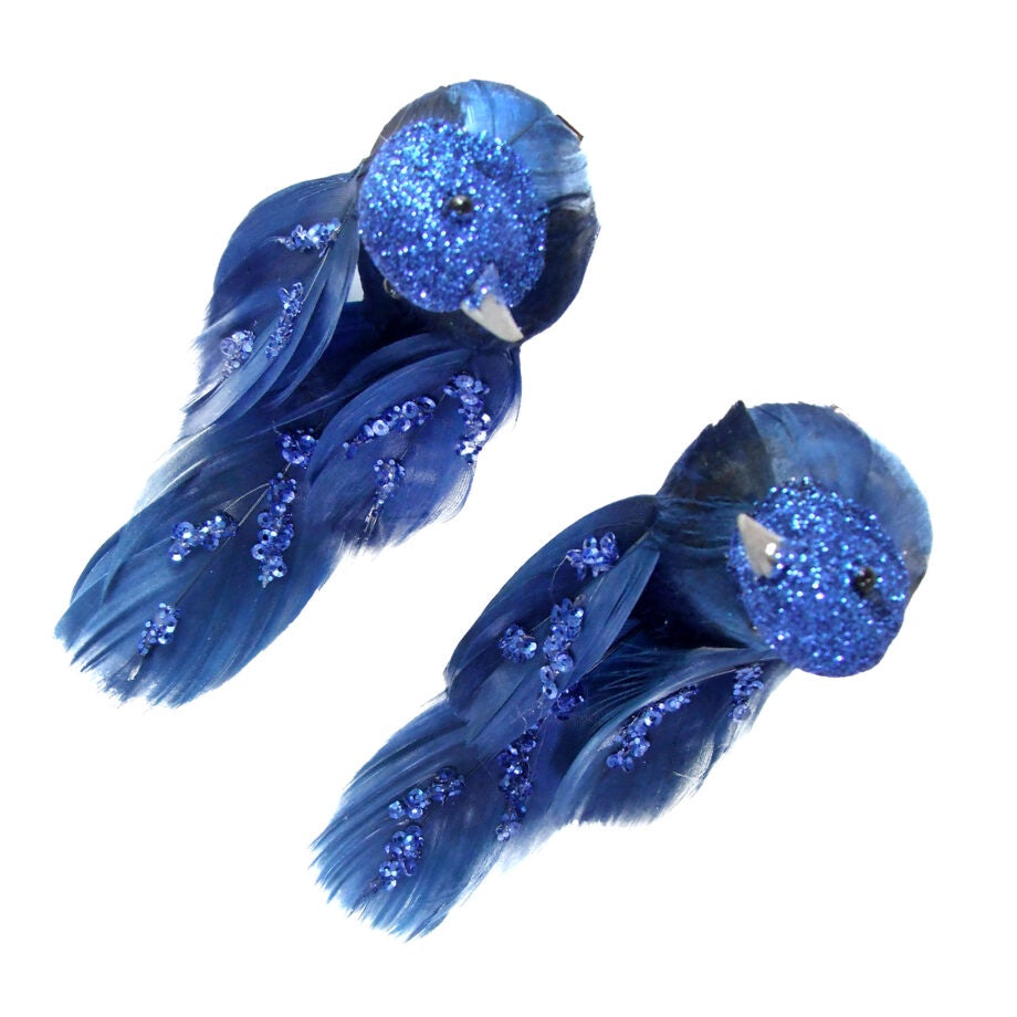 Cobalt Blue Bird Clip
