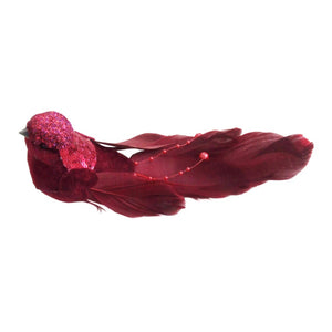 Burgundy Bird Clip