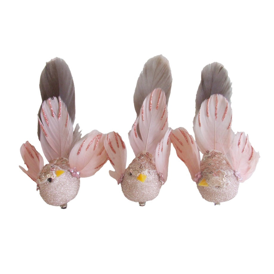 Pretty Pink Bird Clip