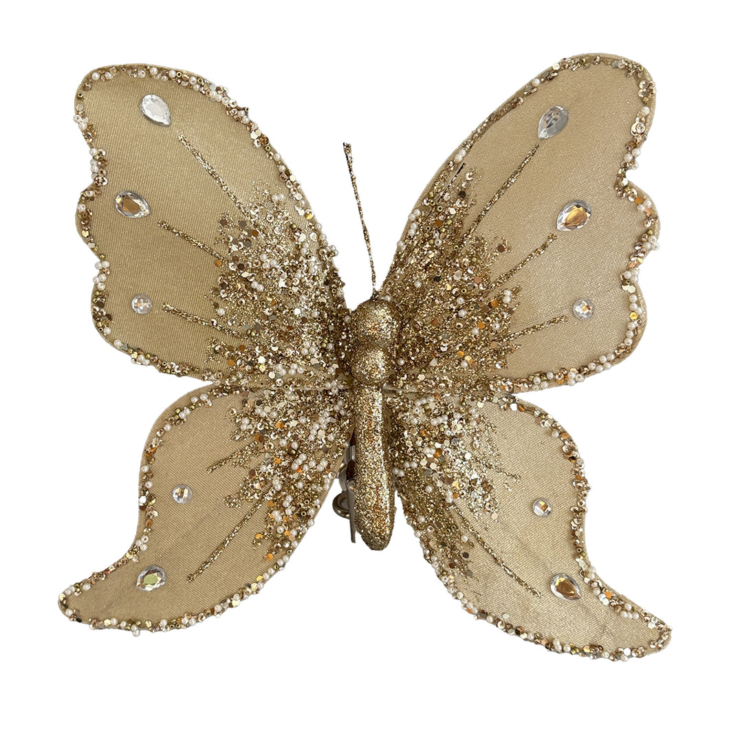 Gold Butterfly Clip