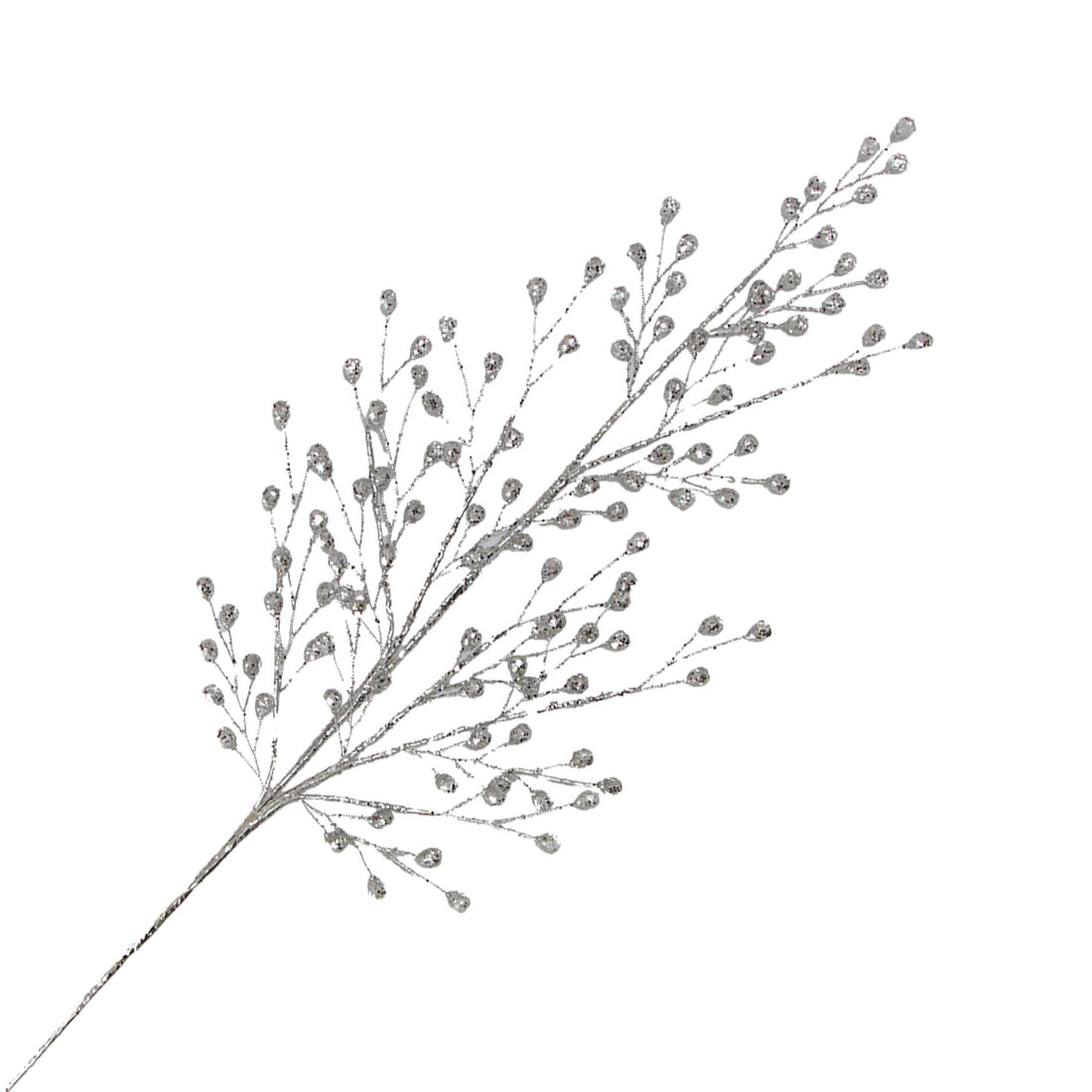 Silver Glitter Bead Pick