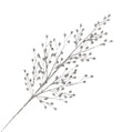 Silver Glitter Bead Pick