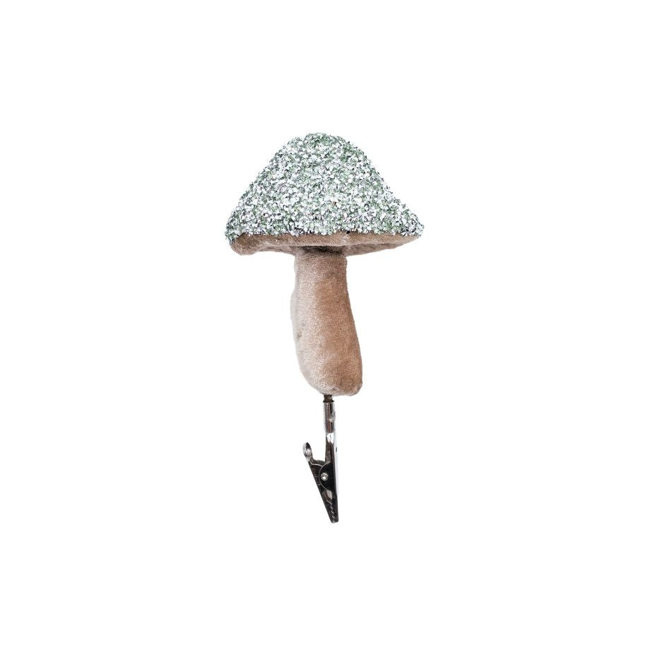 Mint Mushroom Ornament