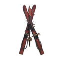 25" Vintage Red Wooden Skis
