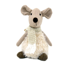 Fluffy Body Cream Plush Mouse