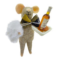 Felt Mouse Wine Server Ornament