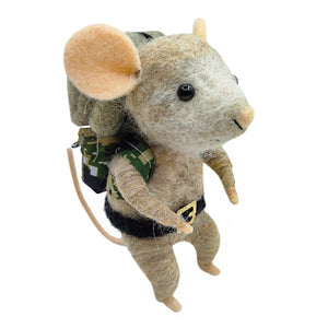 Backpack Felt Mouse Ornament