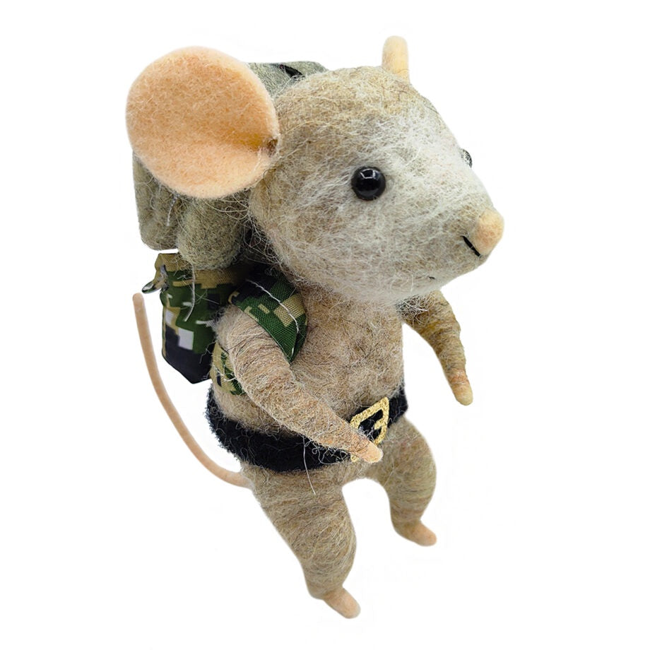Backpack Felt Mouse Ornament