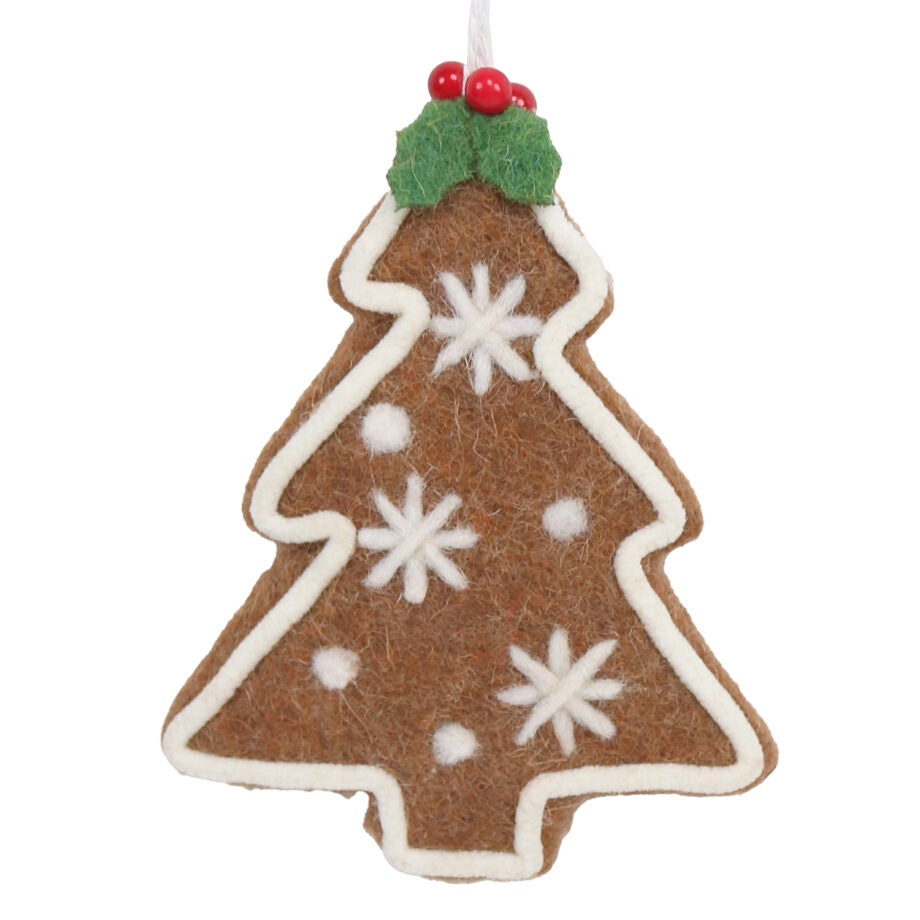 Felt Gingerbread Tree Ornament