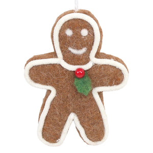Felt Gingerbread Boy Ornament