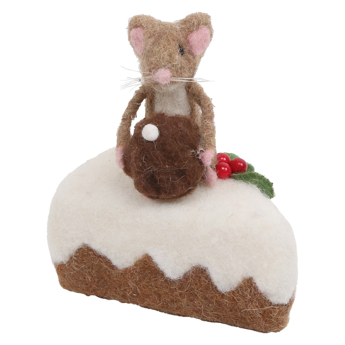 Felt Mouse On Cheese
