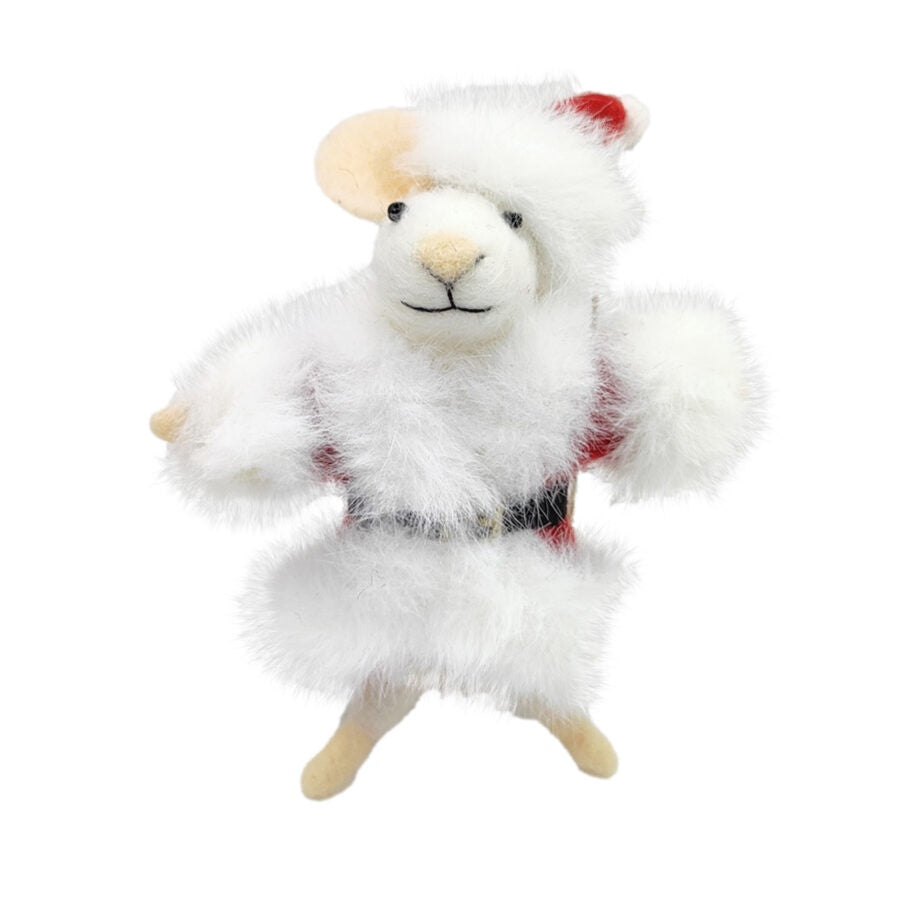 Santa Suit Felt Mouse Ornament