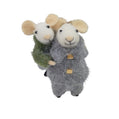 Two Cozy Mice Felt Ornament