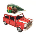 Vintage Red & White Truck With Tree