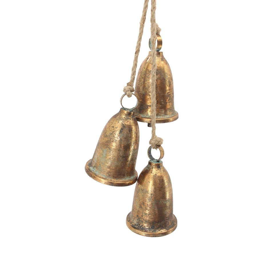 Vintage Gold Bells (set of 3)