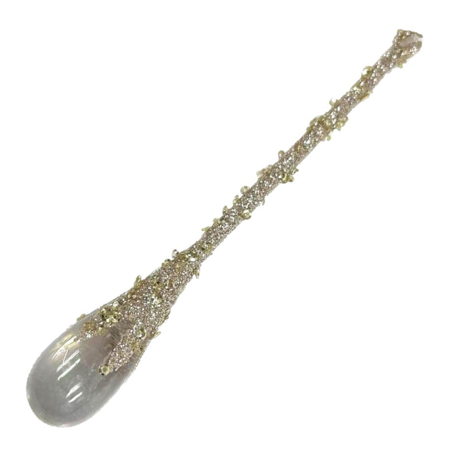 Clear Gold Icicle Drop Ornament