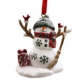 Snowman with Skis Ornament