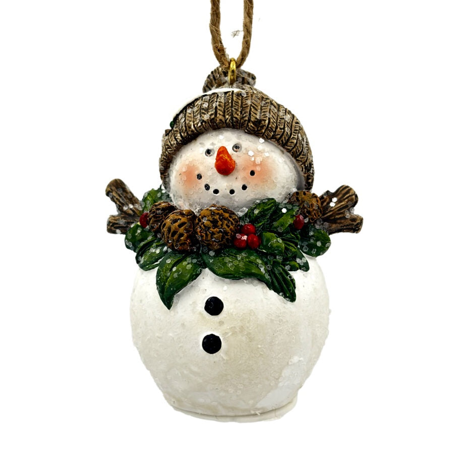 Snowman with Wreath Ornament