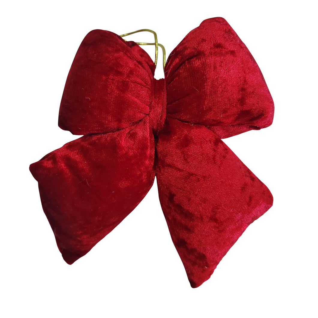 Puffy Red Velvet Bow