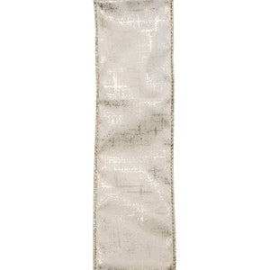 Golden Frost Wired Ribbon