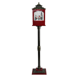 Snow Blowing Retro Street Lamp