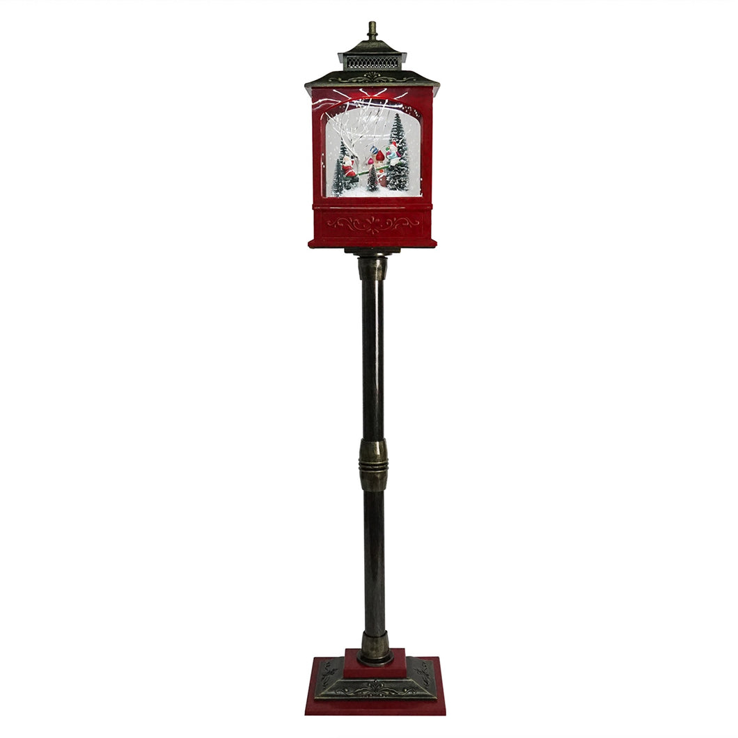 Snow Blowing Retro Street Lamp
