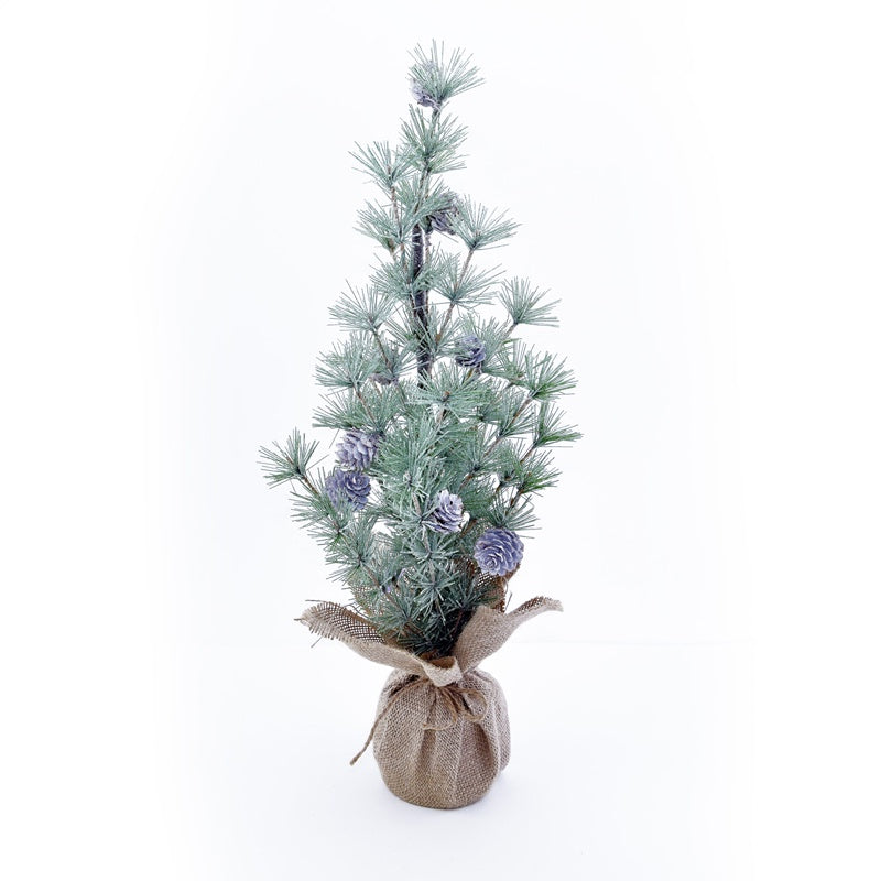 Frosted Pine Tree w Cones