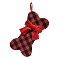 Buffalo Plaid Dog Bone Stocking