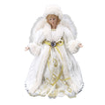 Heavenly Elegance Angel Tree Topper – 12″ White & Gold
