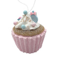 Whimsical Pink Cupcake Ornament