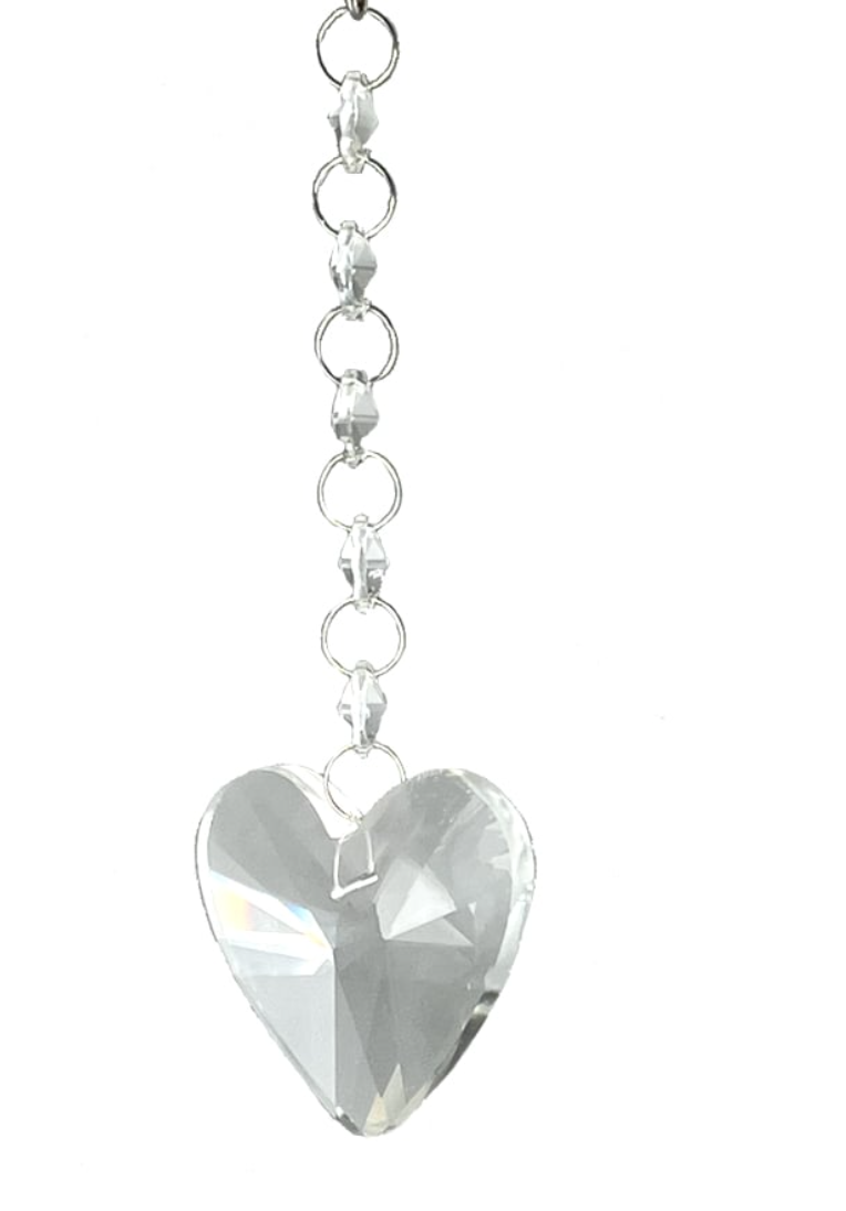 Crystal Drop Heart Ornament